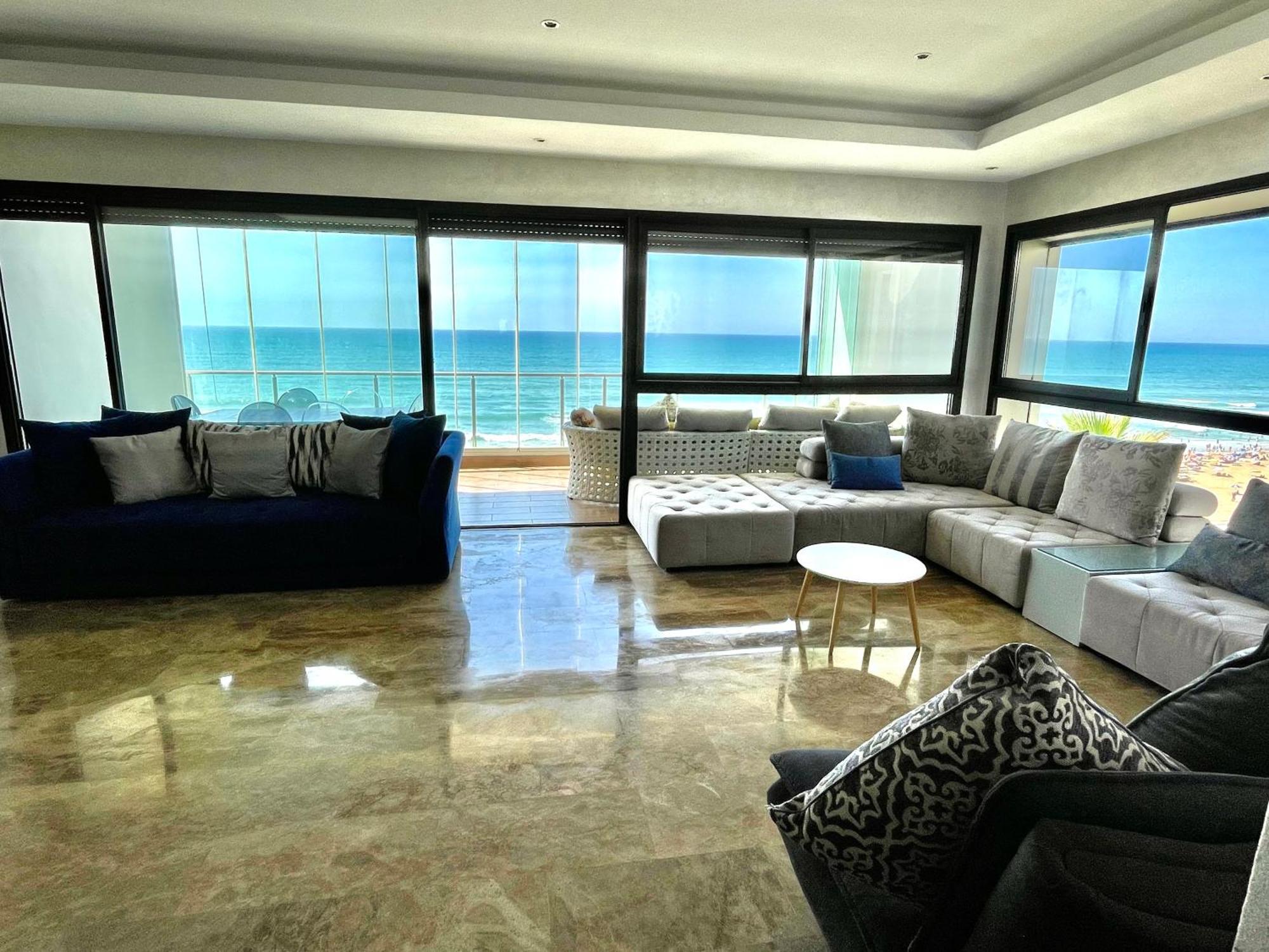 Appart De Luxe Front De Mer Prestigia Plage Des Nations Salé Buitenkant foto